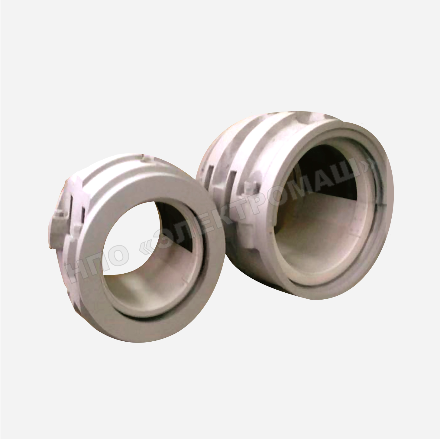 Thrust bearing inserts for 3.5 MVA and 5 MVA horizontal asynchronous motor (fluoroplast F4 antifriction coating)