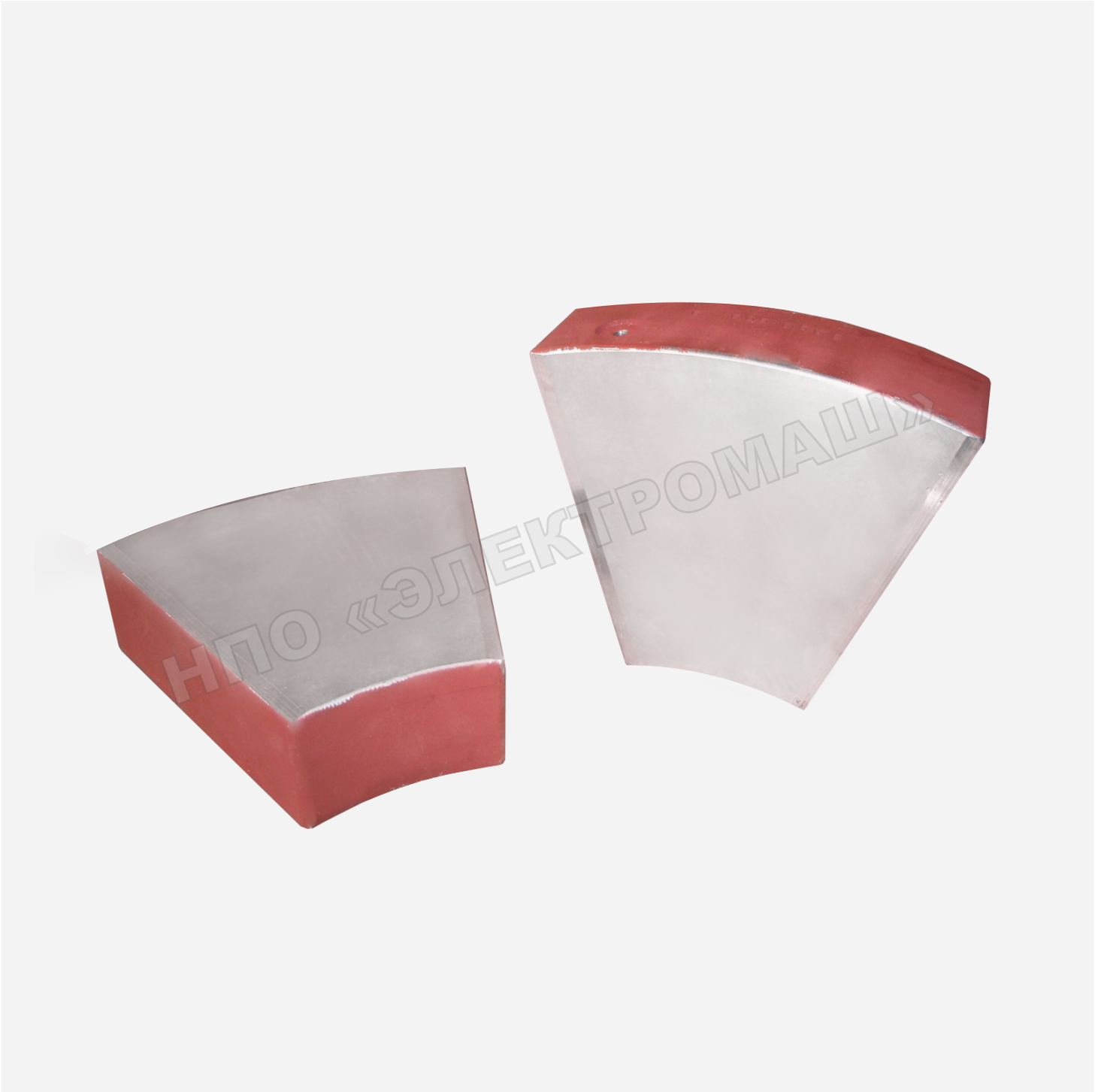 Thrust bearing segment (Babbitt antifriction coating - B83) Thrust bearing segment (Babbitt antifriction coating - B83)